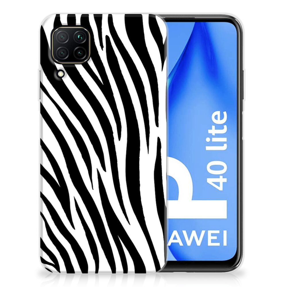 Huawei P40 Lite TPU Hoesje Zebra