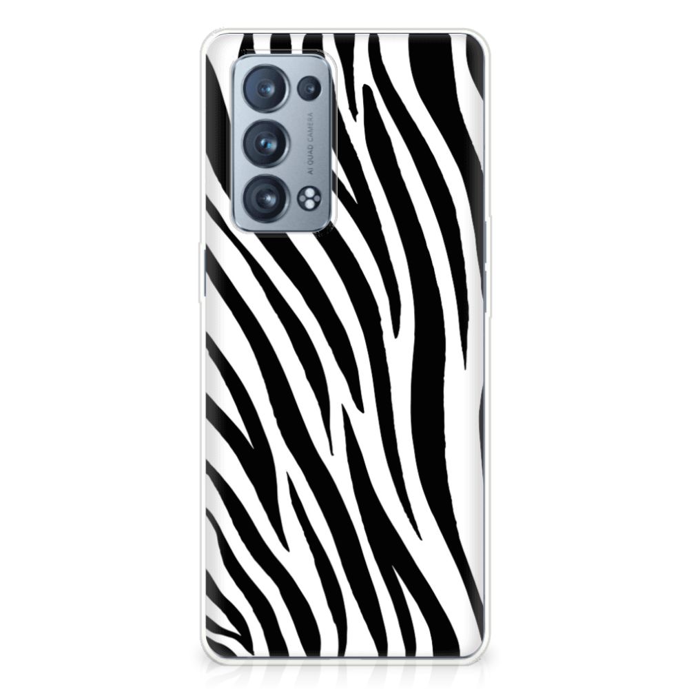OPPO Reno 6 Pro Plus 5G TPU Hoesje Zebra