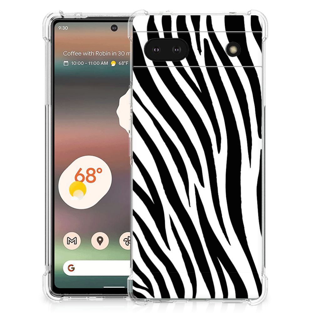 Google Pixel 6A Case Anti-shock Zebra