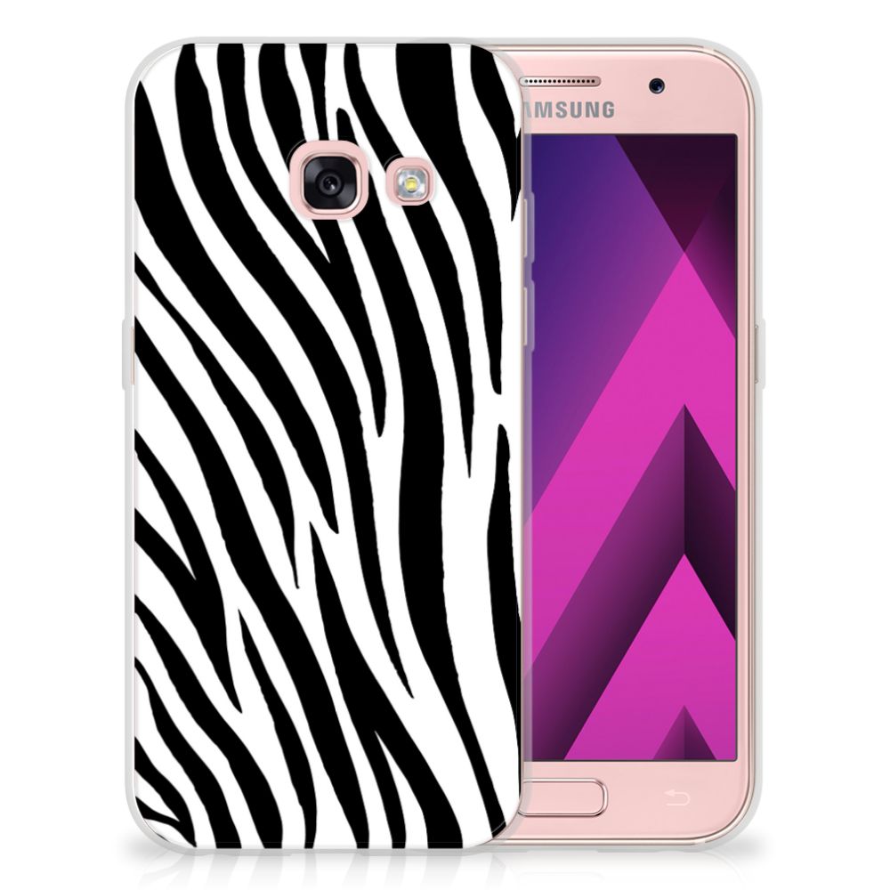 Samsung Galaxy A3 2017 TPU Hoesje Zebra