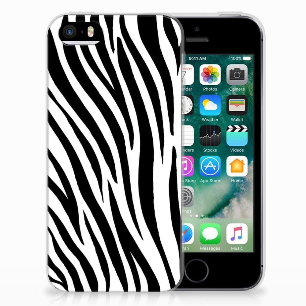 Apple iPhone SE | 5S TPU Hoesje Design Zebra