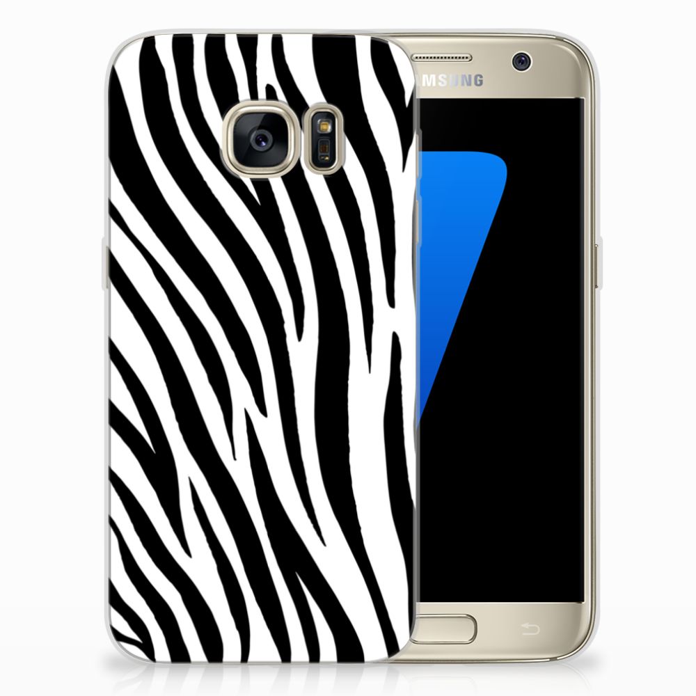 Samsung Galaxy S7 TPU Hoesje Zebra