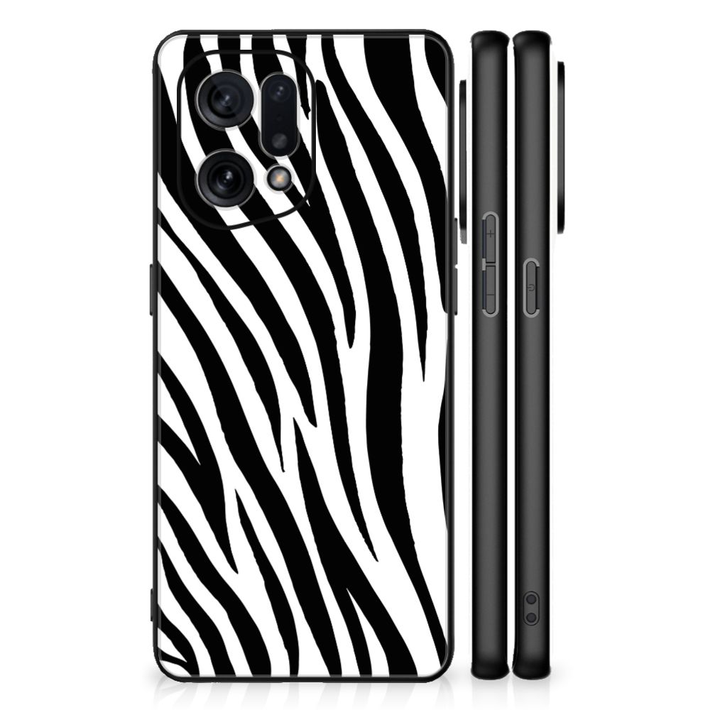 OPPO Find X5 Dierenprint Telefoonhoesje Zebra