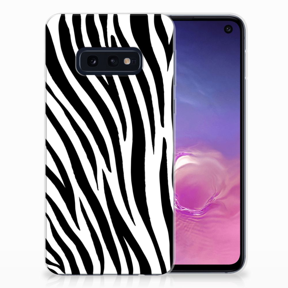 Samsung Galaxy S10e TPU Hoesje Zebra