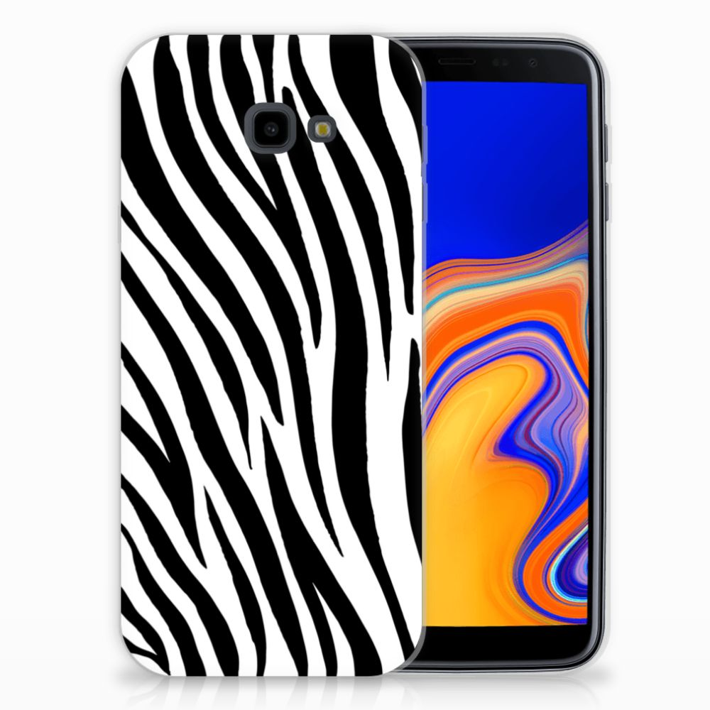 Samsung Galaxy J4 Plus (2018) TPU Hoesje Zebra