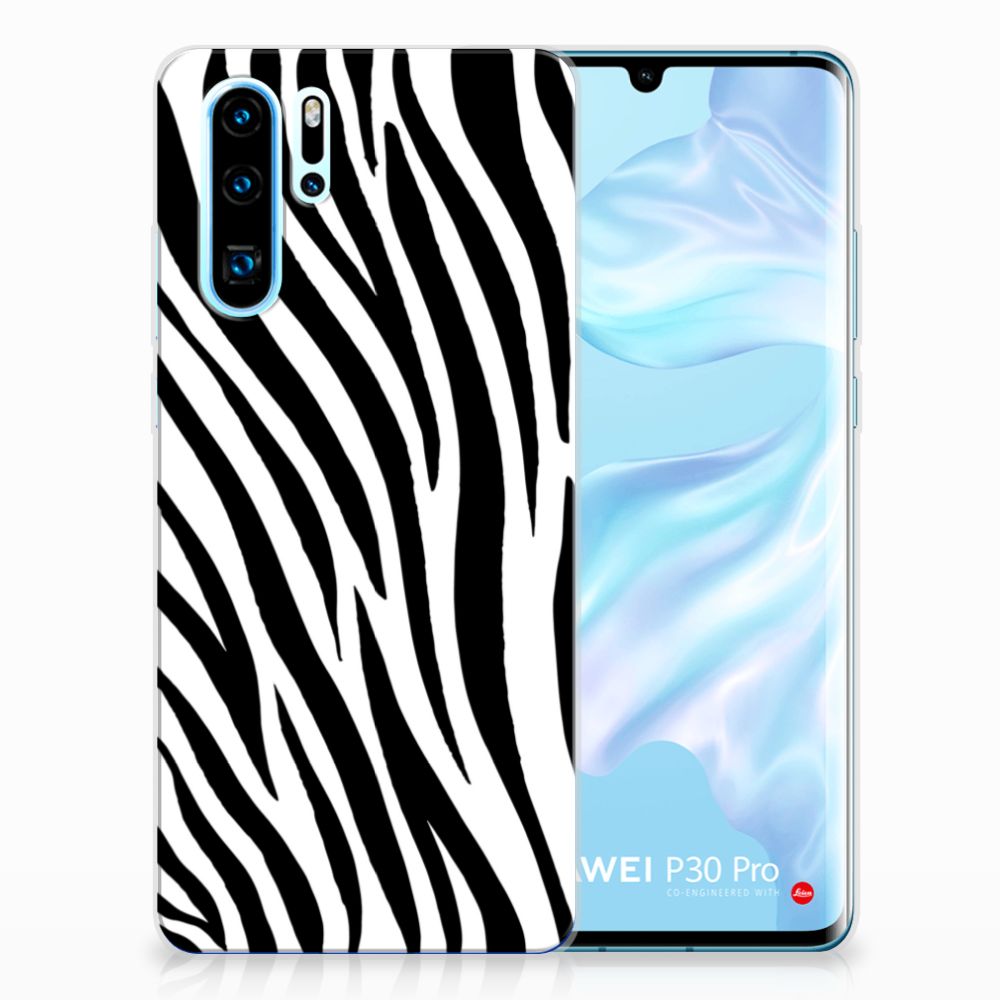 Huawei P30 Pro TPU Hoesje Zebra
