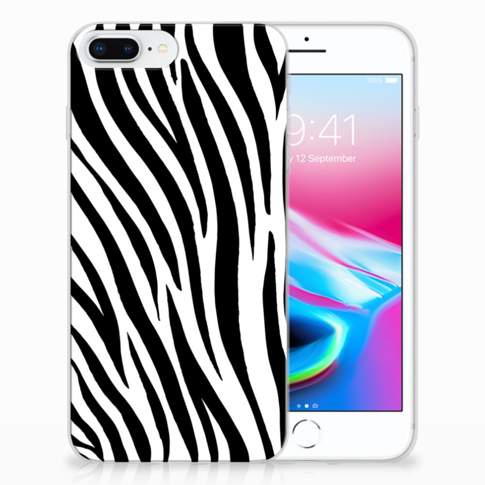 Apple iPhone 7 Plus | 8 Plus TPU Hoesje Zebra