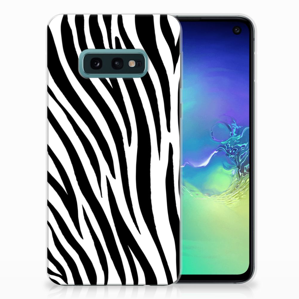 Samsung Galaxy S10e TPU Hoesje Zebra
