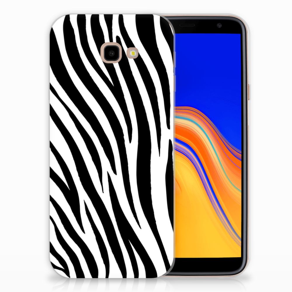 Samsung Galaxy J4 Plus (2018) TPU Hoesje Zebra