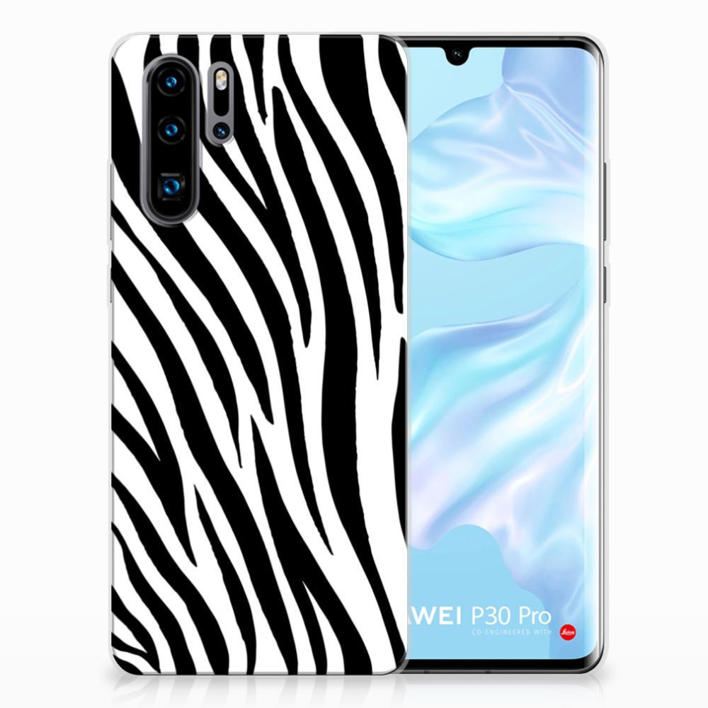 Huawei P30 Pro TPU Hoesje Zebra