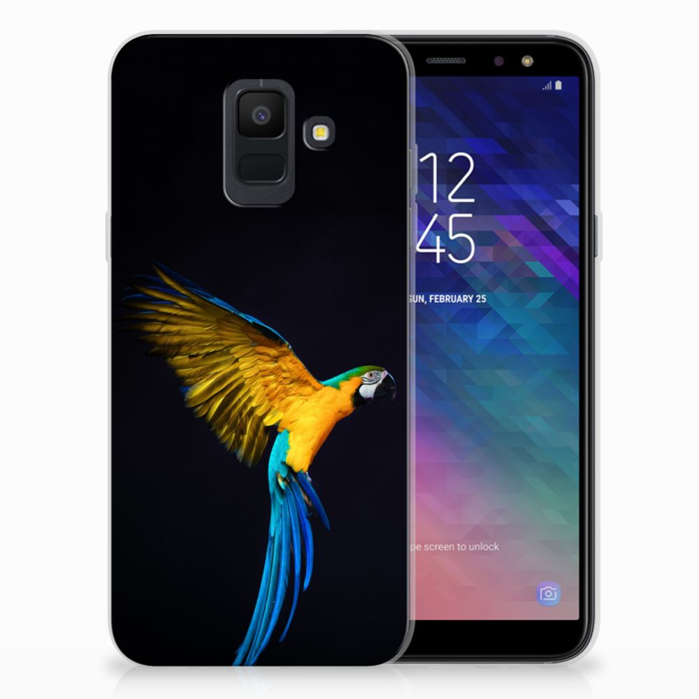 Samsung Galaxy A6 (2018) TPU Hoesje Papegaai
