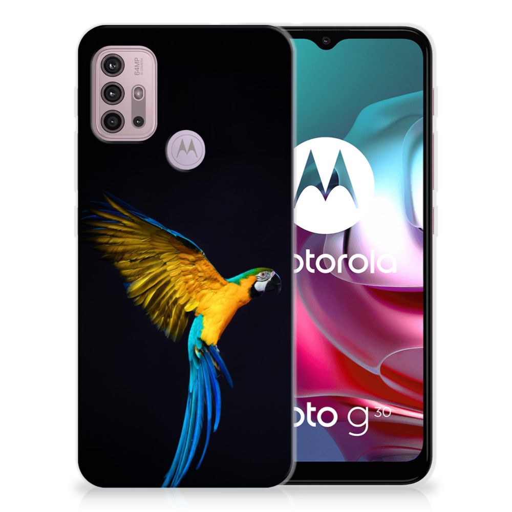 Motorola Moto G30 | G10 TPU Hoesje Papegaai
