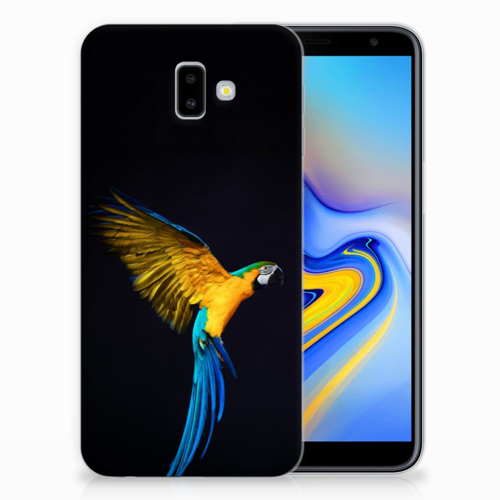 Samsung Galaxy J6 Plus (2018) TPU Hoesje Papegaai