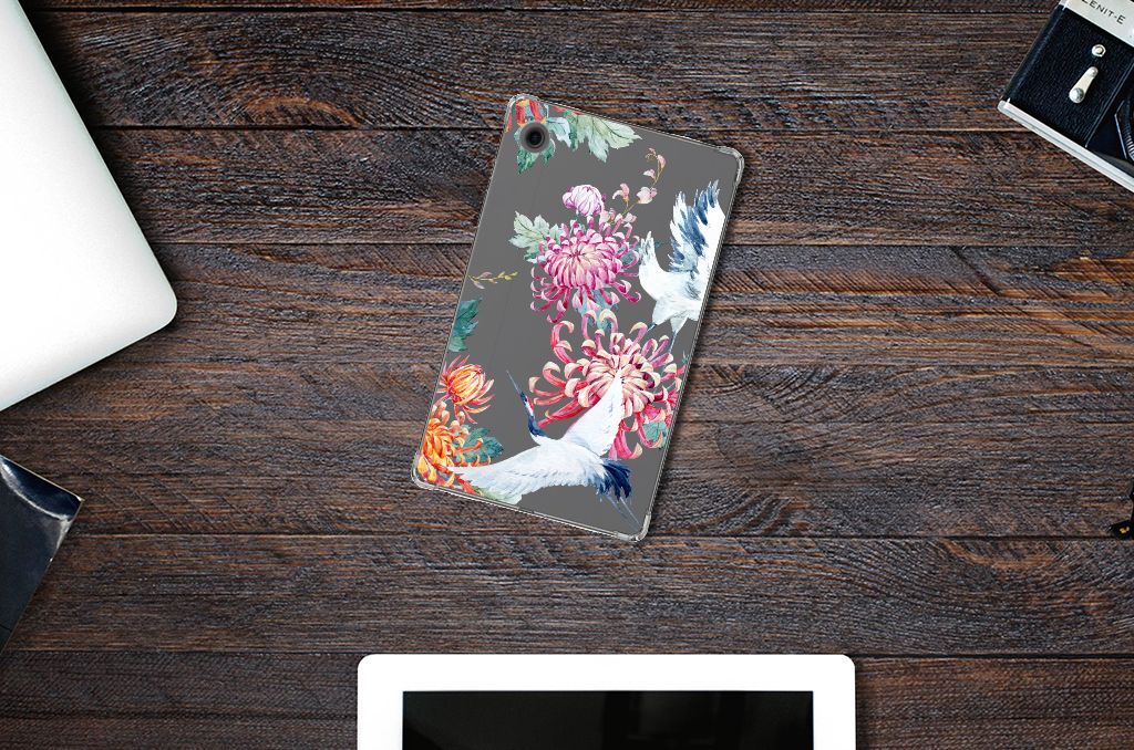 Samsung Galaxy Tab A9 Back Case Bird Flowers