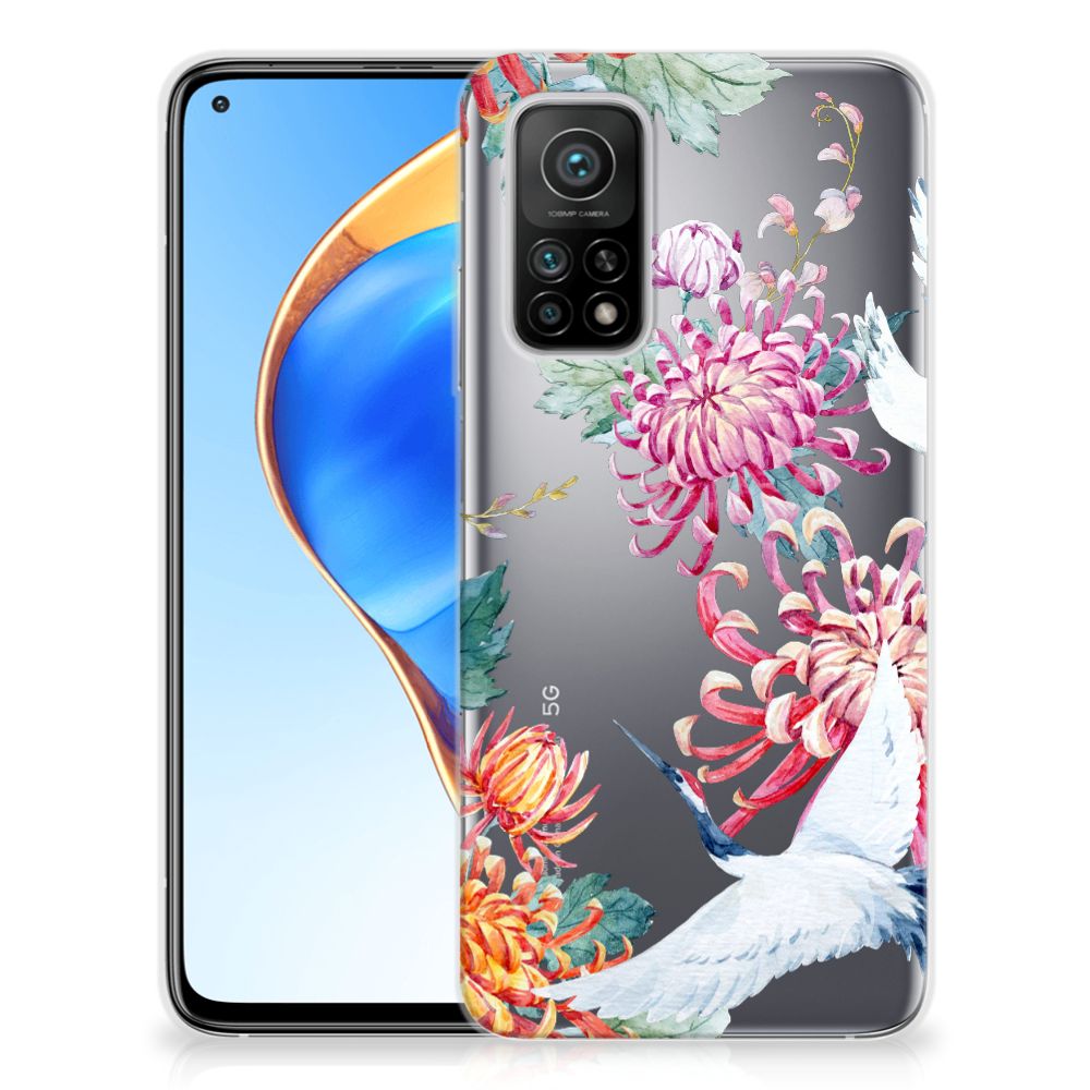 Xiaomi Mi 10T | 10T Pro TPU Hoesje Bird Flowers