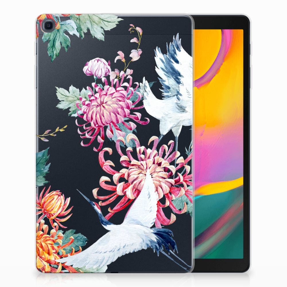 Samsung Galaxy Tab A 10.1 (2019) Back Case Bird Flowers