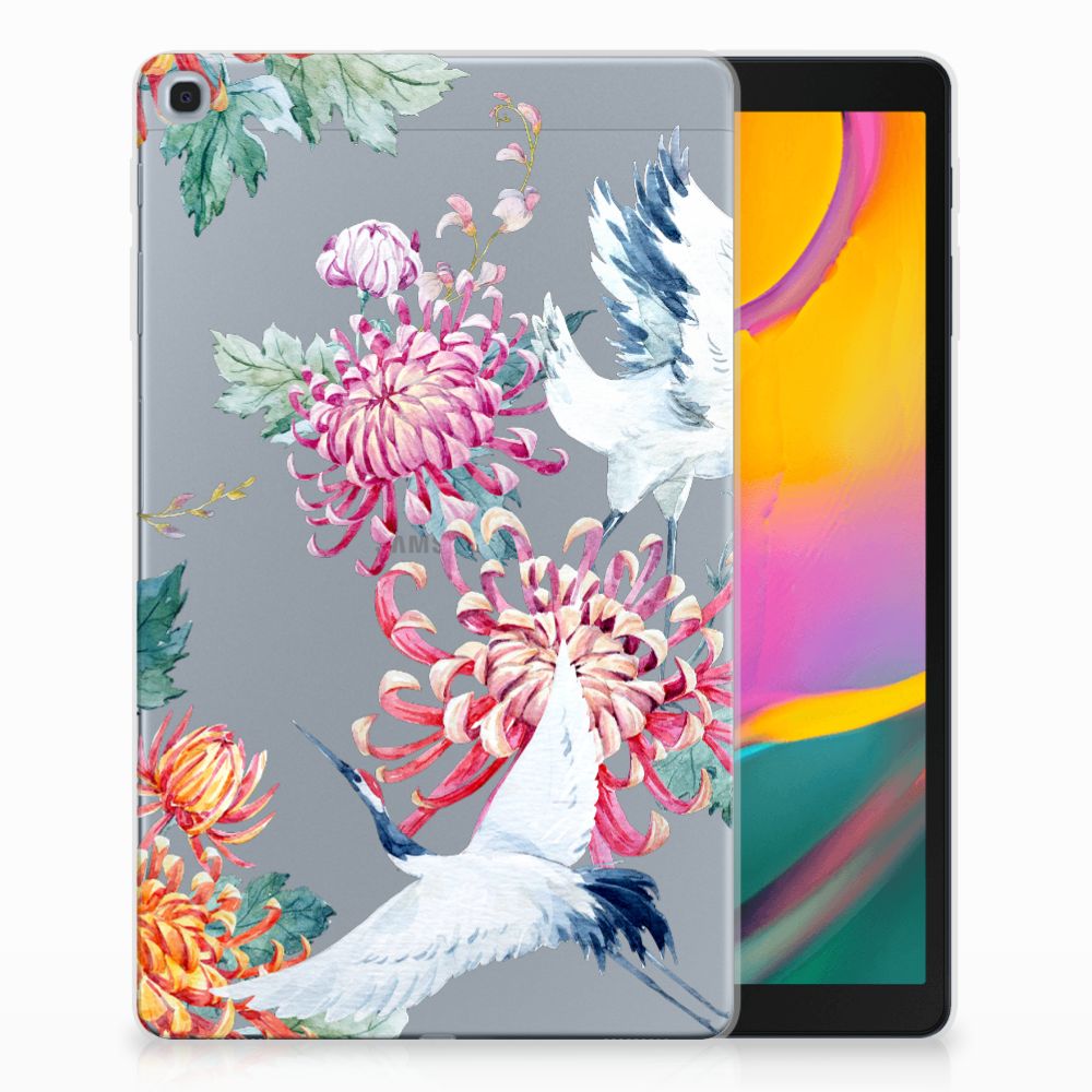 Samsung Galaxy Tab A 10.1 (2019) Back Case Bird Flowers