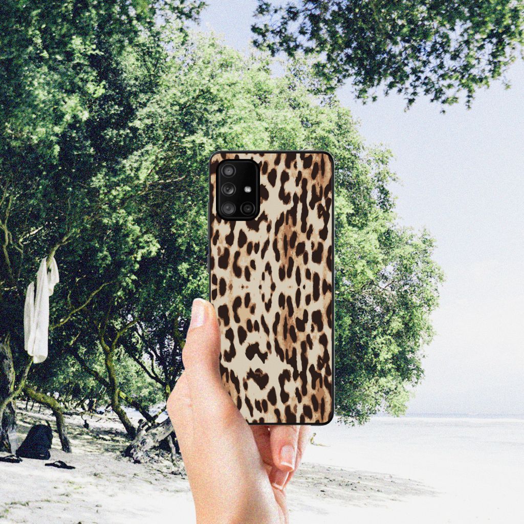 Samsung Galaxy A71 Dierenprint Telefoonhoesje Leopard