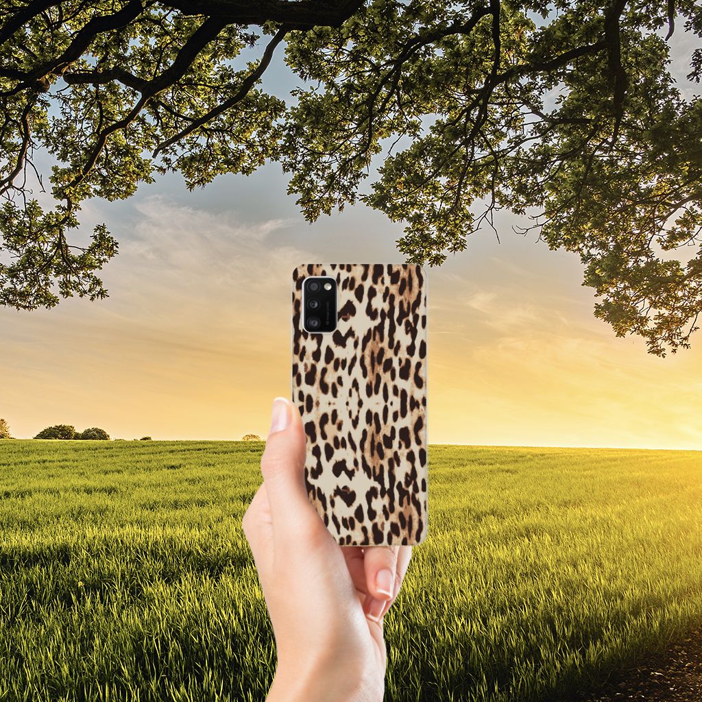 Samsung Galaxy A41 TPU Hoesje Leopard