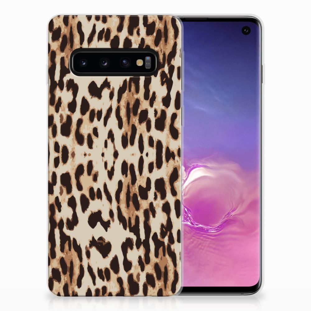 Samsung Galaxy S10 TPU Hoesje Leopard