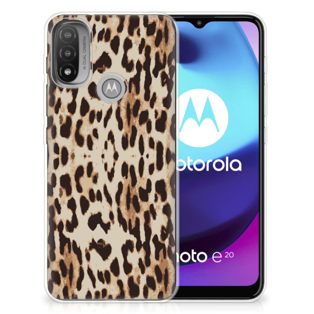 Motorola Moto E20 | E40 TPU Hoesje Leopard