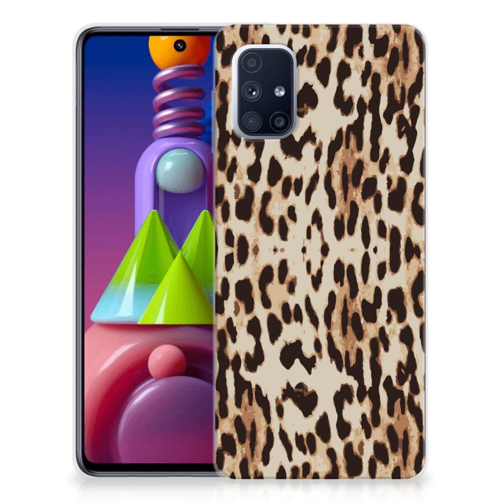 Samsung Galaxy M51 TPU Hoesje Leopard