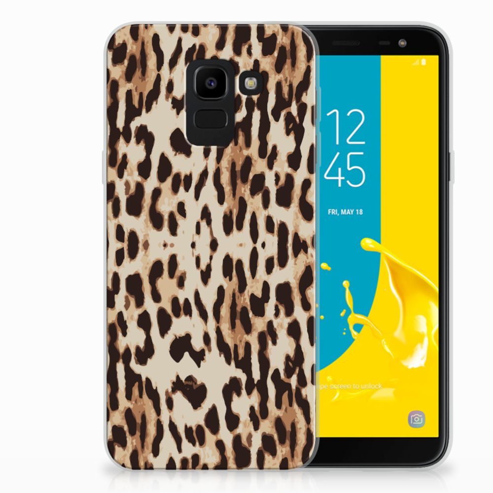 Samsung Galaxy J6 2018 TPU Hoesje Leopard