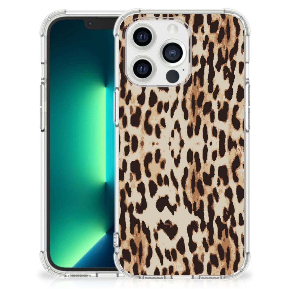 iPhone 13 Pro Max Case Anti-shock Leopard