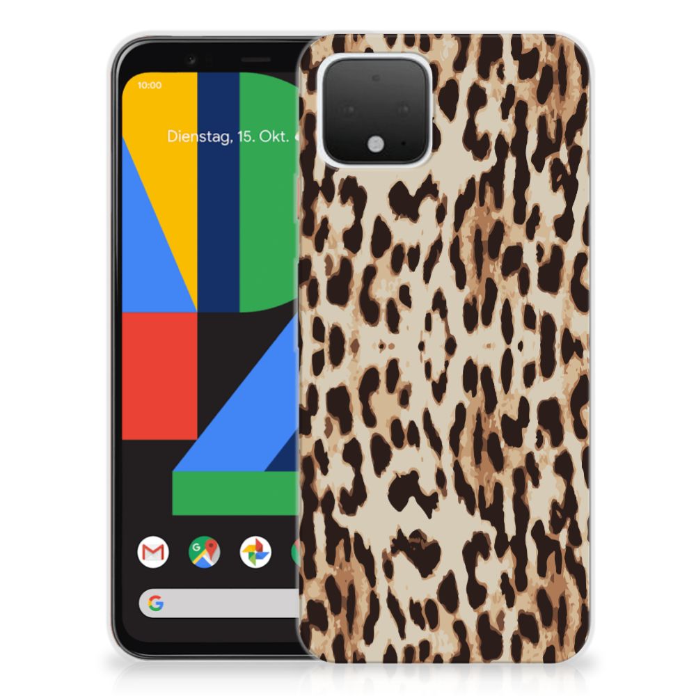 Google Pixel 4 TPU Hoesje Leopard