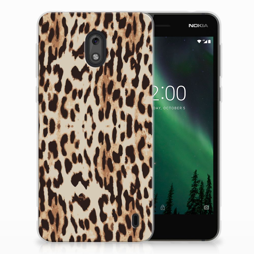 Nokia 2 TPU Hoesje Leopard