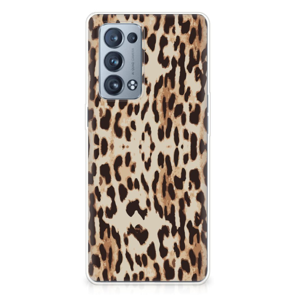 OPPO Reno 6 Pro Plus 5G TPU Hoesje Leopard