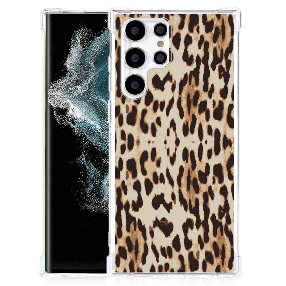 Samsung Galaxy S22 Ultra Case Anti-shock Leopard
