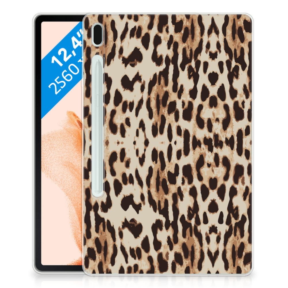 Samsung Galaxy Tab S7FE Back Case Leopard