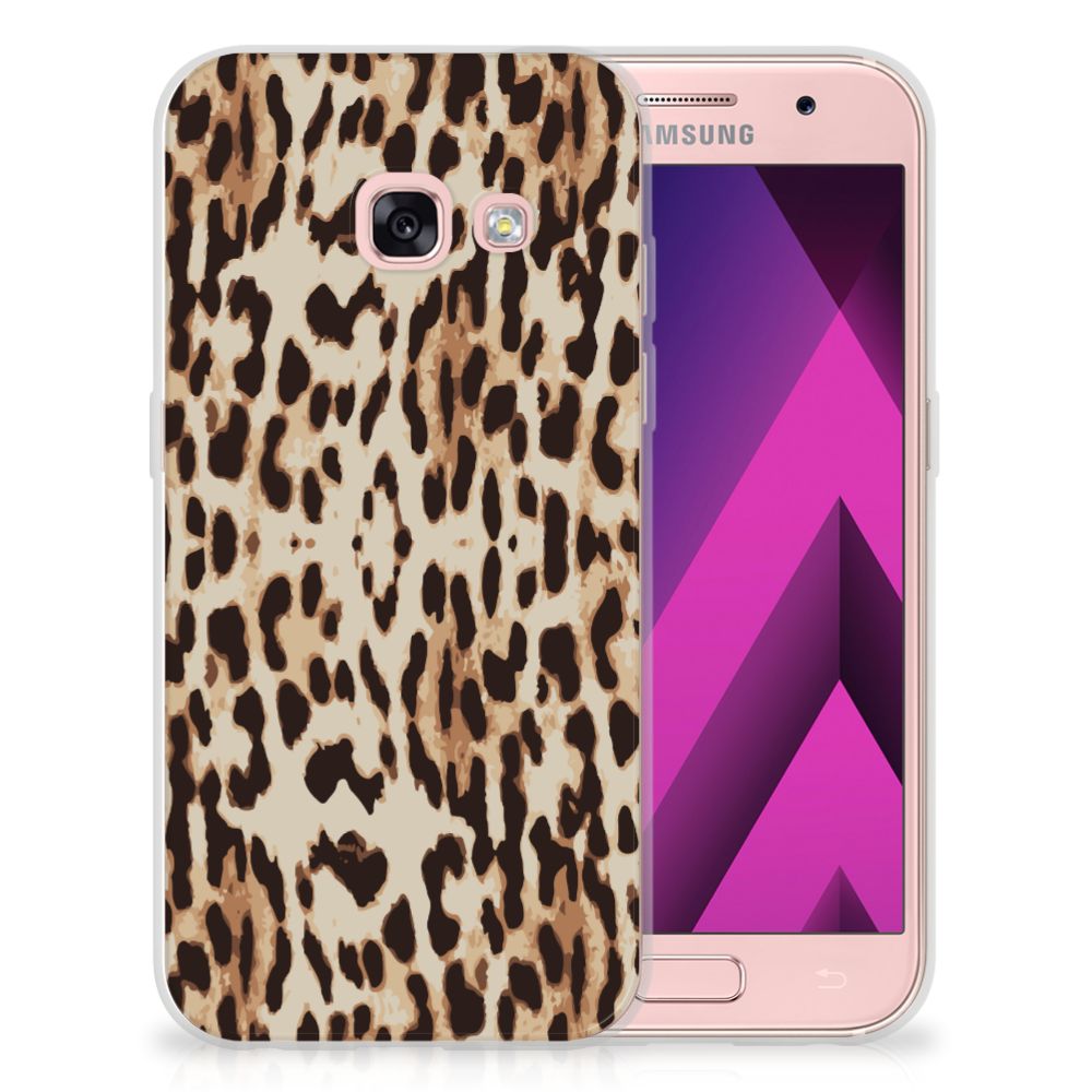 Samsung Galaxy A3 2017 TPU Hoesje Leopard