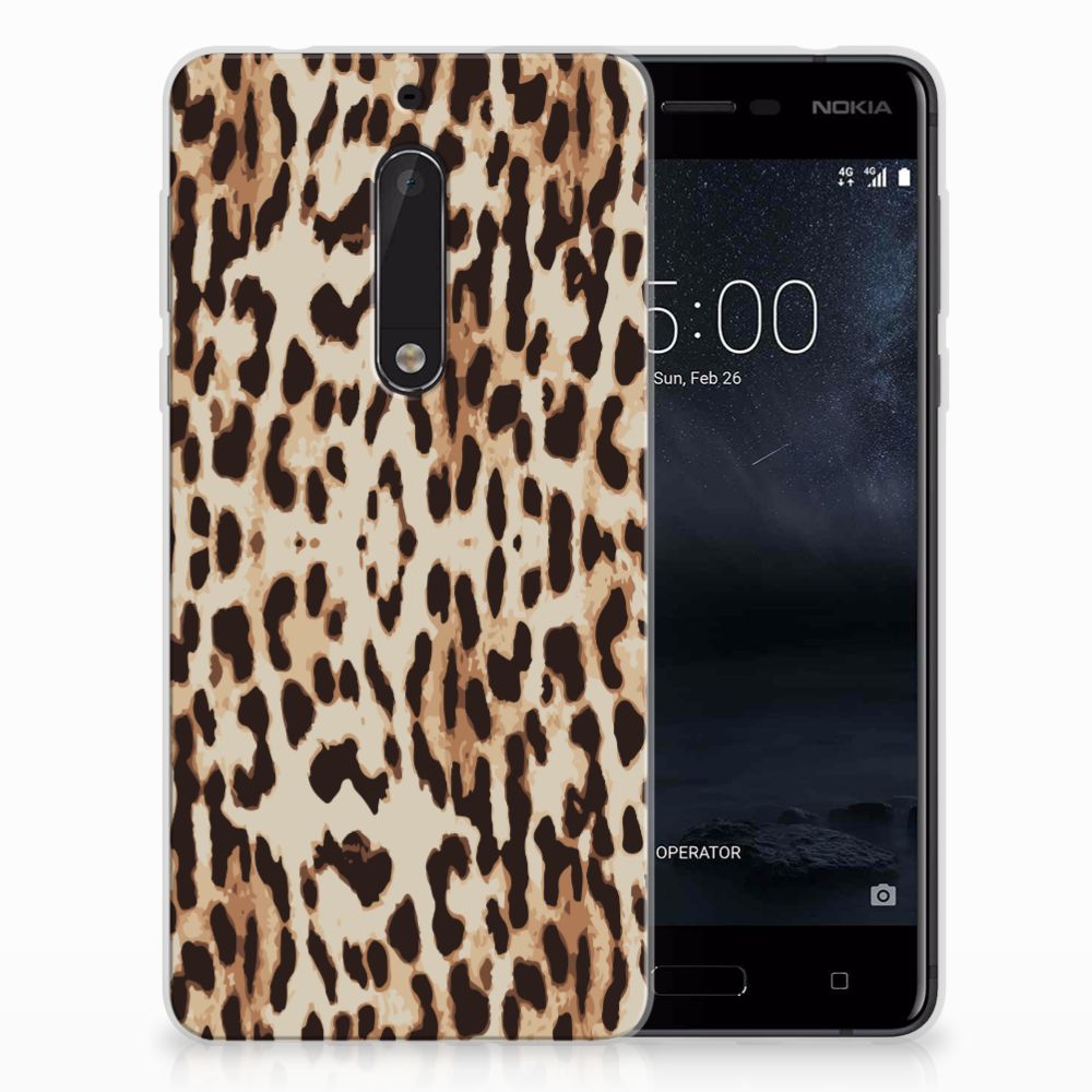 Nokia 5 Uniek TPU Hoesje Leopard