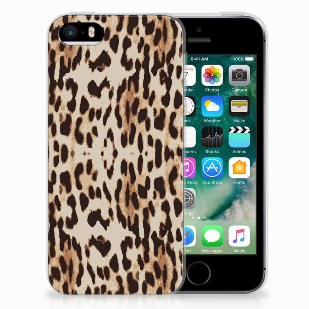 Apple iPhone SE | 5S Uniek TPU Hoesje Leopard
