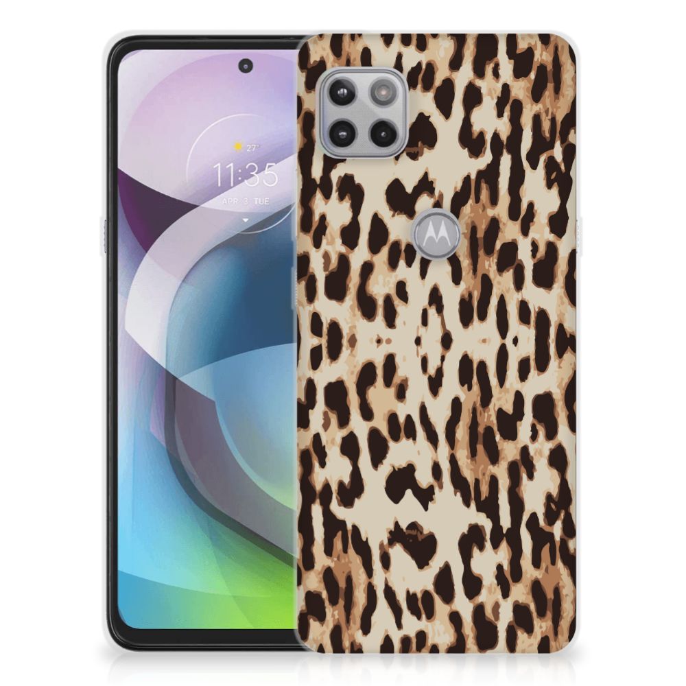 Motorola Moto G 5G TPU Hoesje Leopard