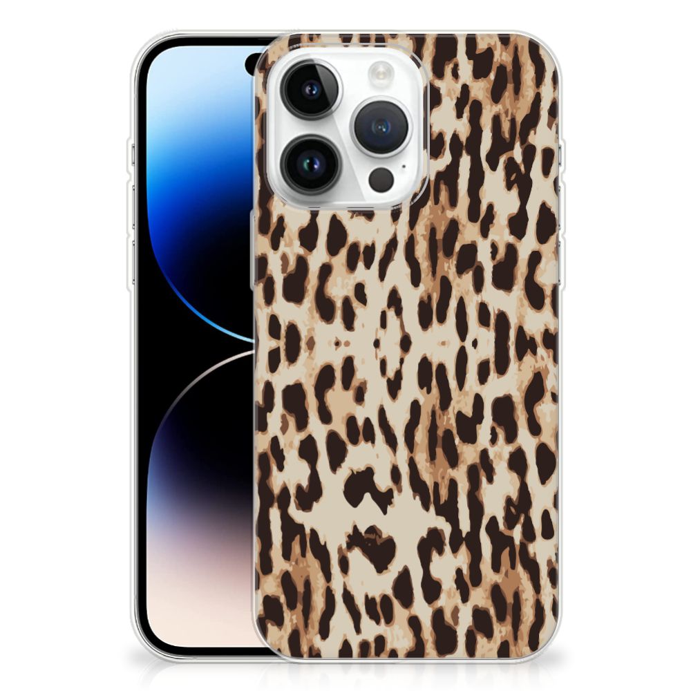 iPhone 14 Pro Max TPU Hoesje Leopard