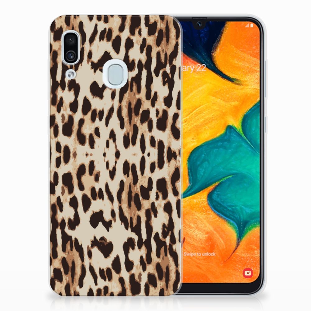 Samsung Galaxy A30 TPU Hoesje Leopard