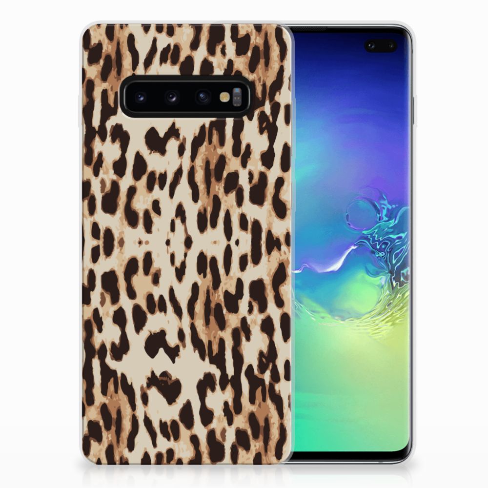 Samsung Galaxy S10 Plus TPU Hoesje Leopard