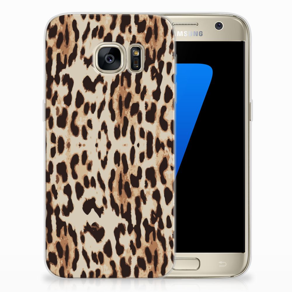 Samsung Galaxy S7 TPU Hoesje Leopard