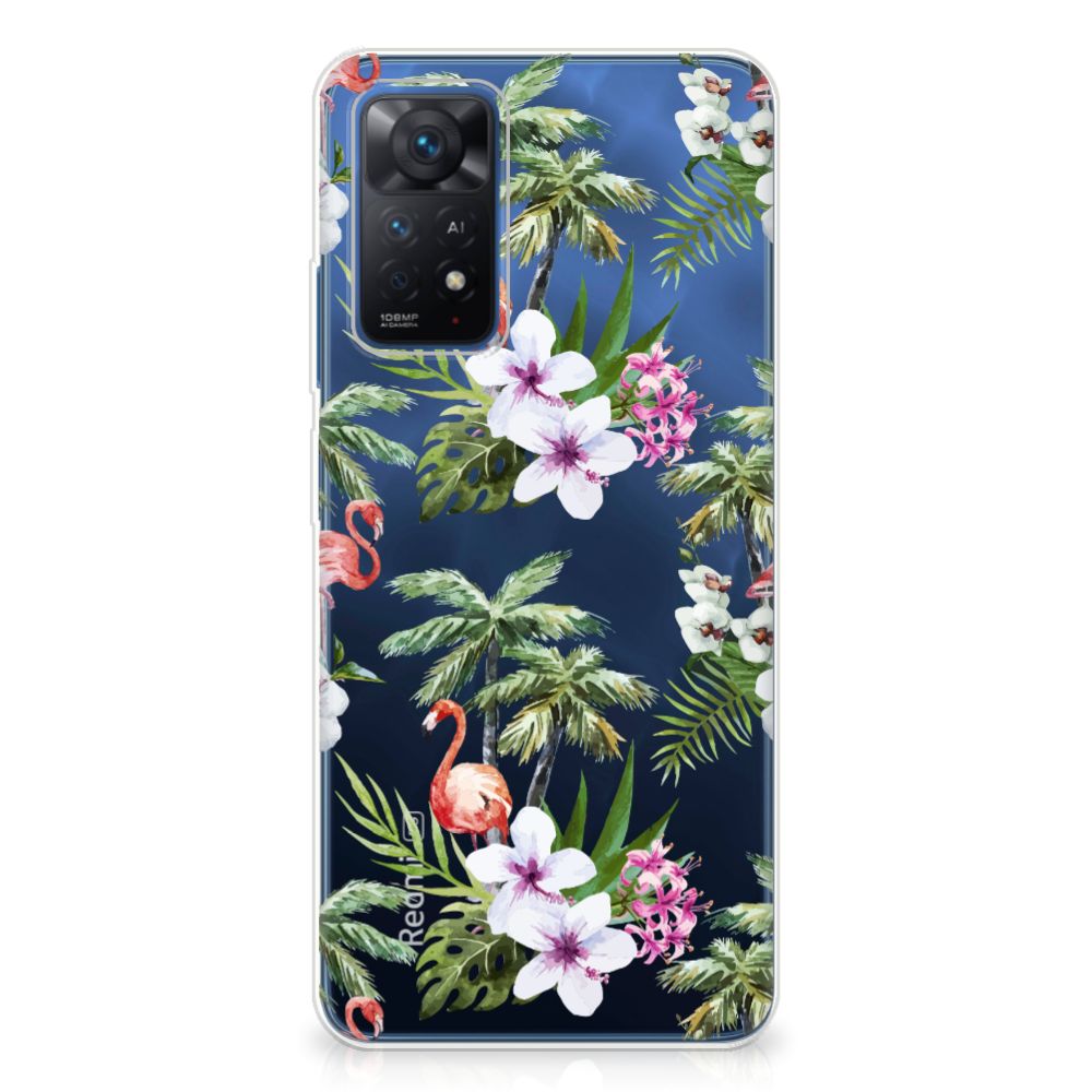 Xiaomi Redmi Note 11 Pro 5G TPU Hoesje Flamingo Palms