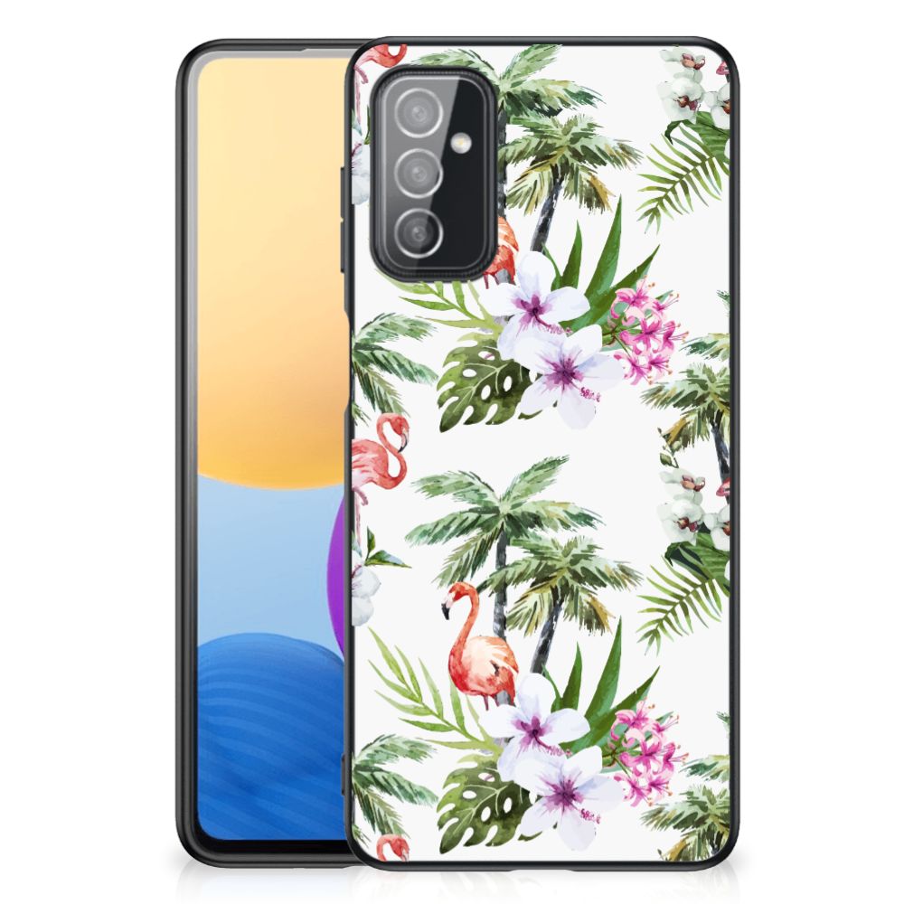 Samsung Galaxy M52 Dierenprint Telefoonhoesje Flamingo Palms