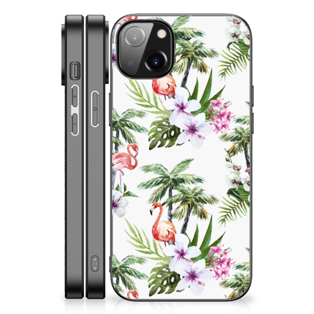 iPhone 14 Plus Dierenprint Telefoonhoesje Flamingo Palms