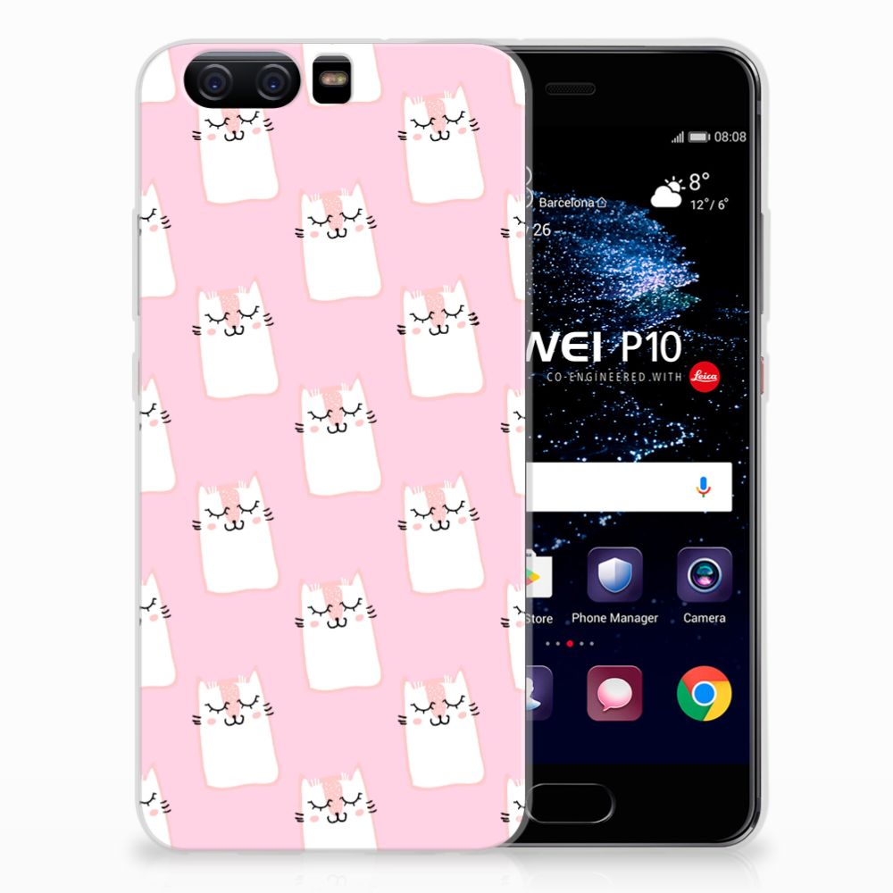 Huawei P10 Uniek TPU Hoesje Sleeping Cats