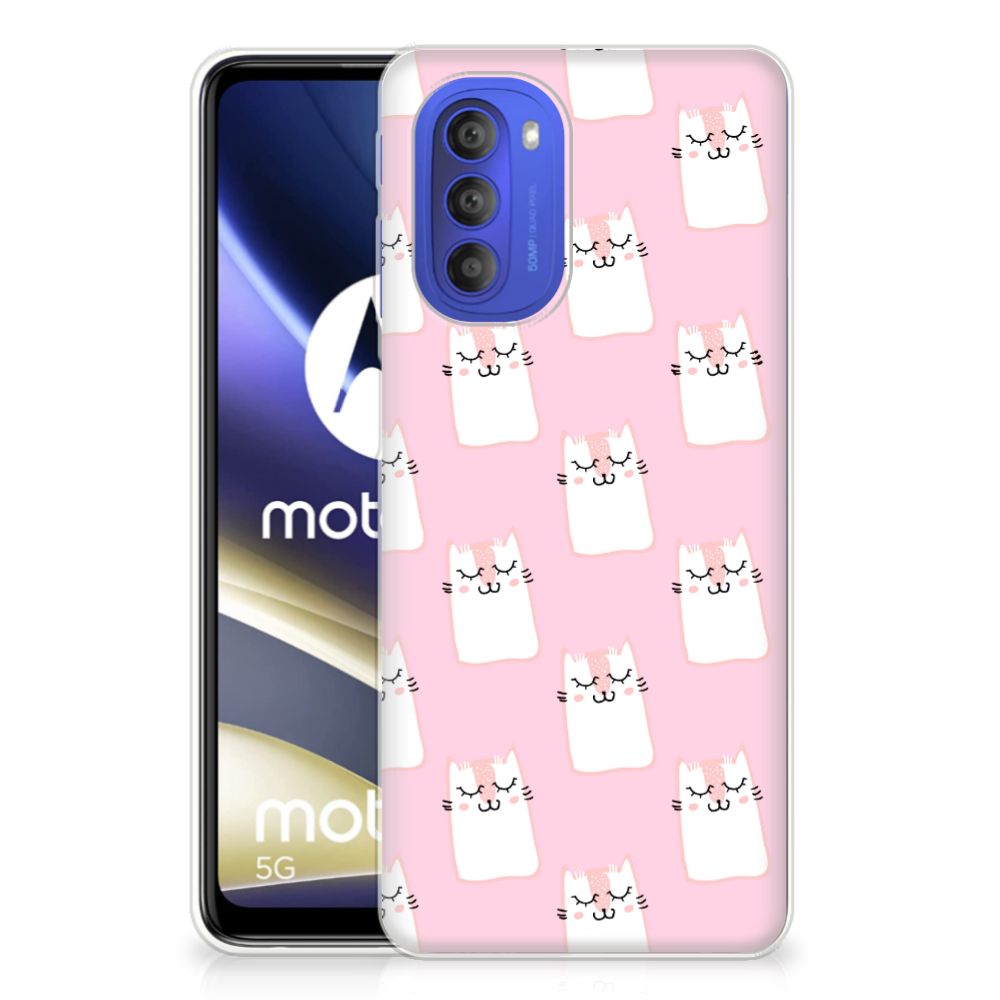 Motorola Moto G51 5G TPU Hoesje Sleeping Cats