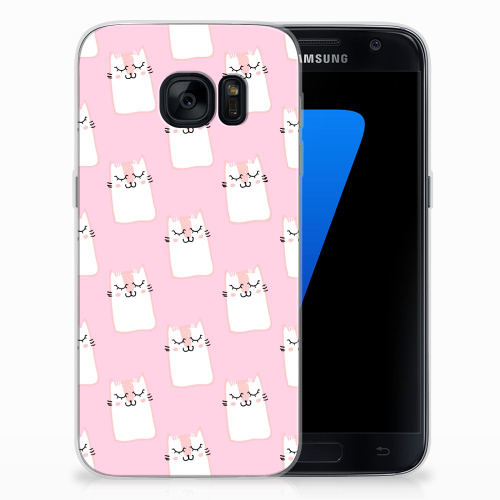 Samsung Galaxy S7 TPU Hoesje Sleeping Cats