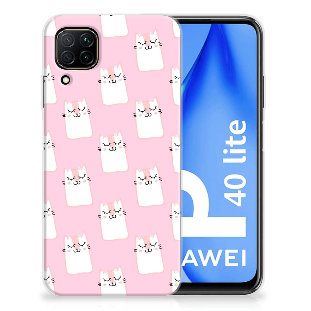 Huawei P40 Lite TPU Hoesje Sleeping Cats
