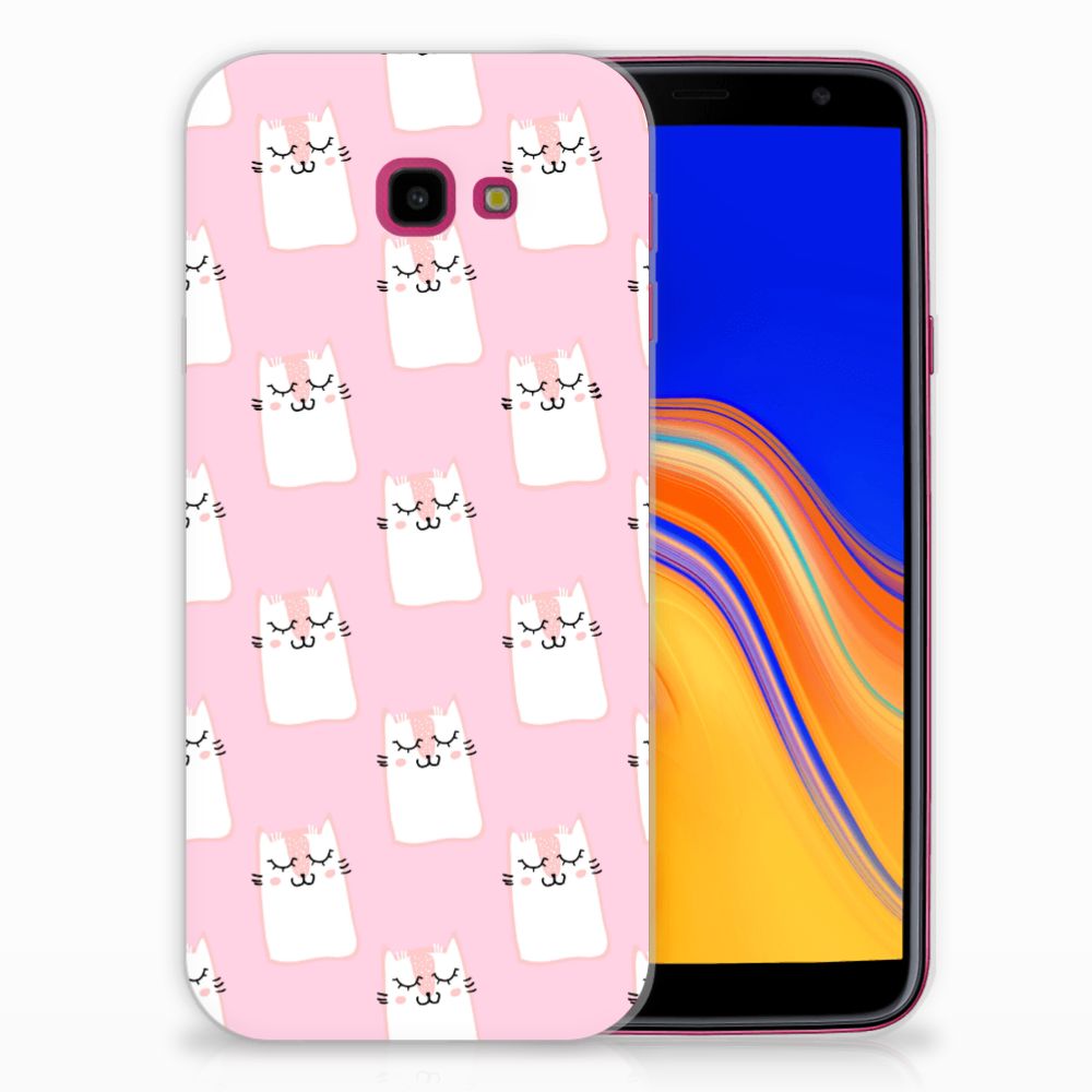 Samsung Galaxy J4 Plus (2018) TPU Hoesje Sleeping Cats