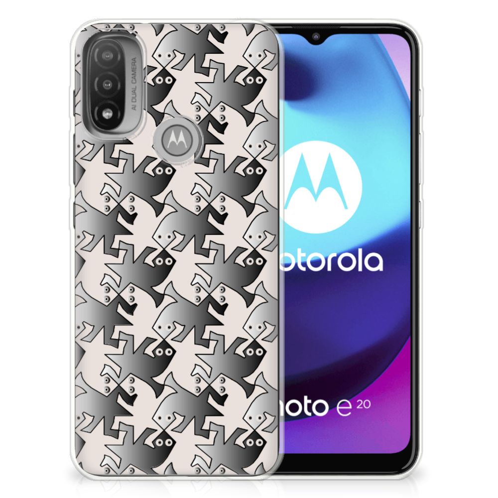 Motorola Moto E20 | E40 TPU Hoesje Salamander Grey
